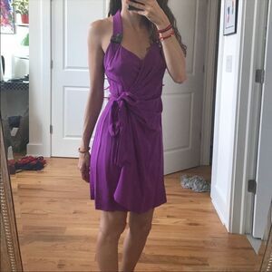 Vena Cava Purple Wrap Dress